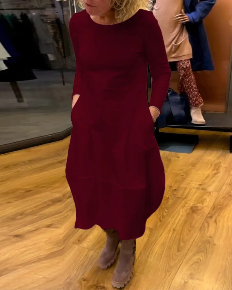 ALINA -  Chic Midi Dress