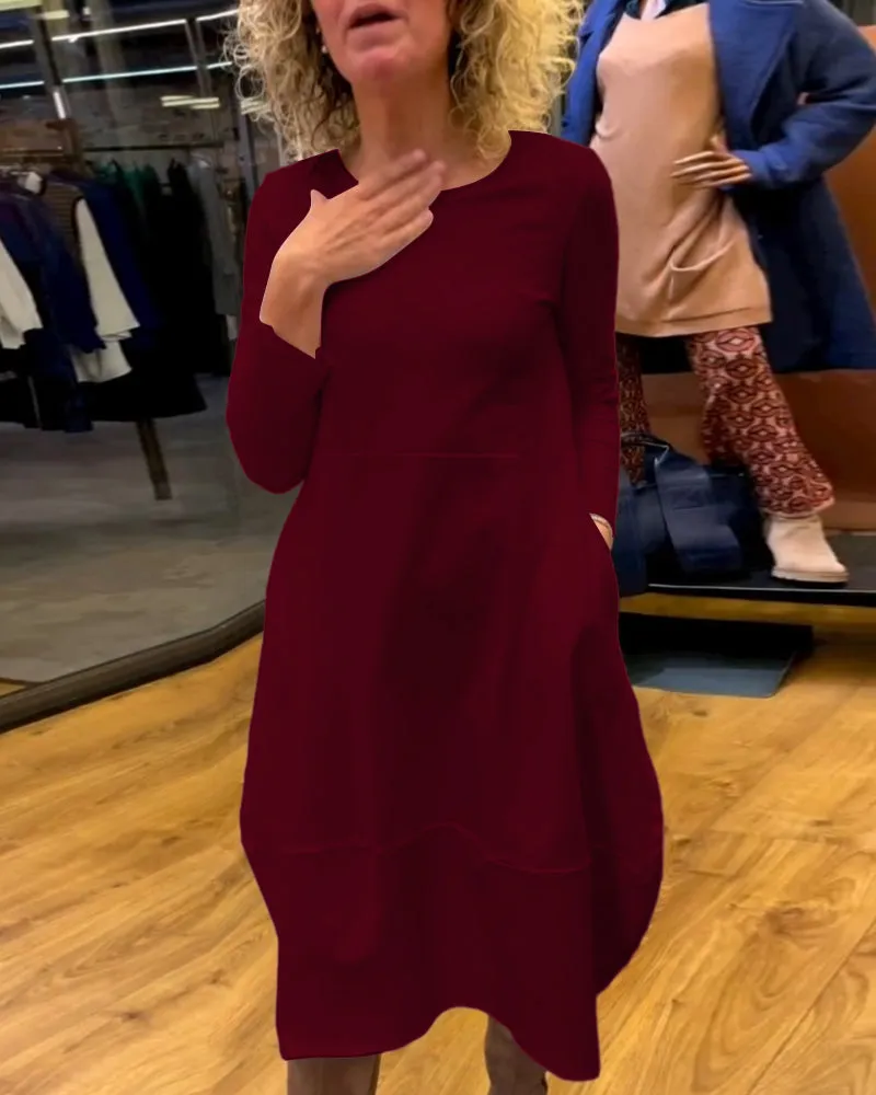 ALINA -  Chic Midi Dress