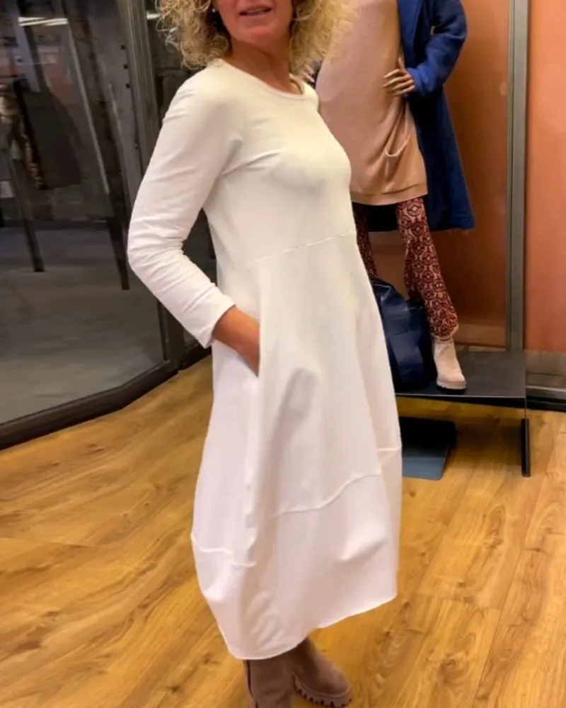 ALINA -  Chic Midi Dress
