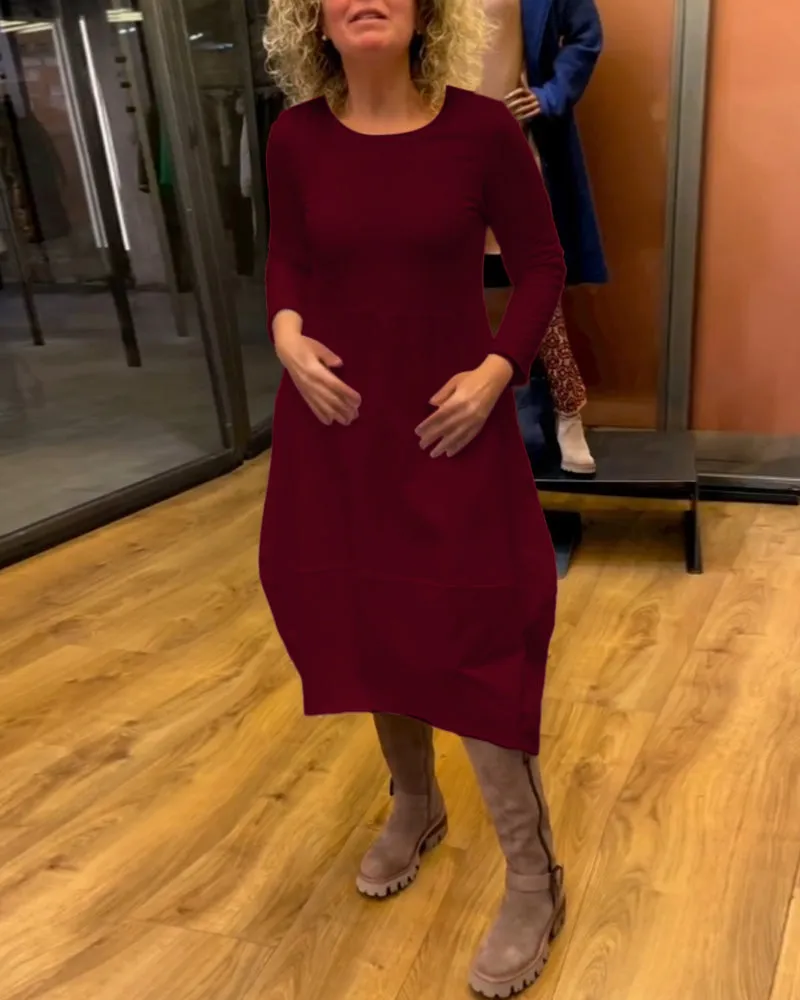 ALINA -  Chic Midi Dress