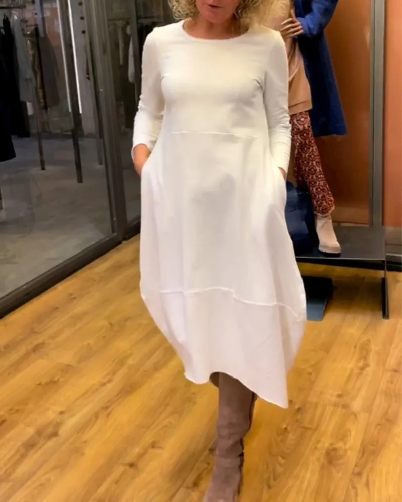 ALINA -  Chic Midi Dress