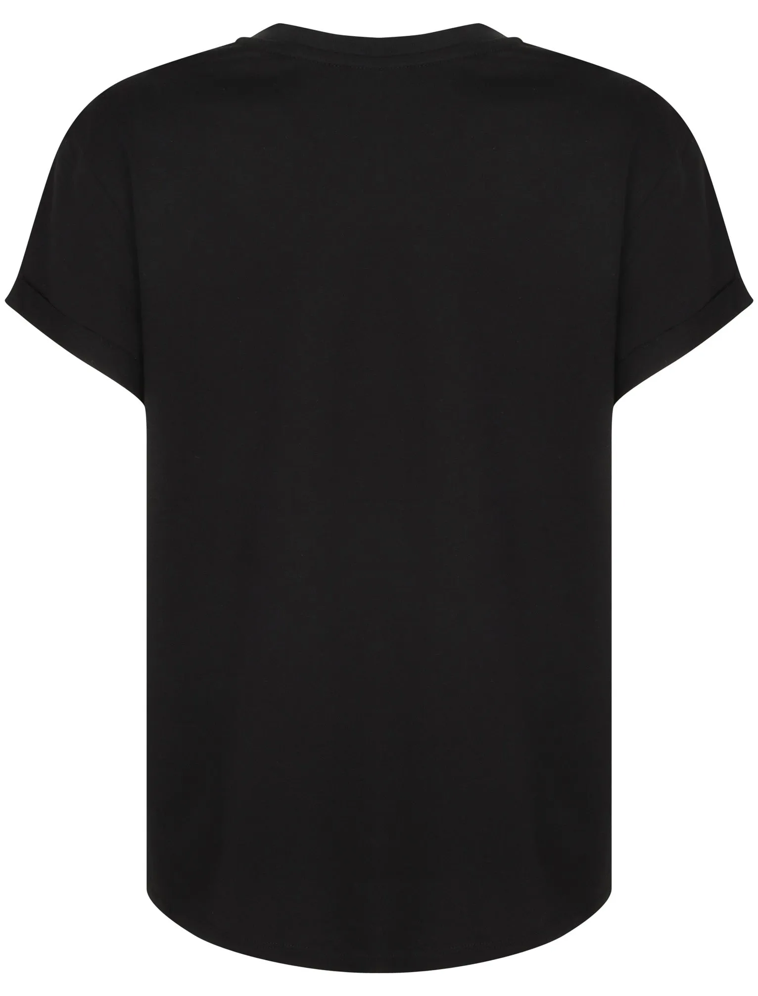 Amelia Oversized Cotton Crew Neck T-Shirt In Black - Tokyo Laundry