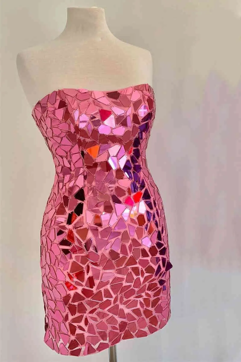 Bodycon Strapless Royal Blue Short homecoming Dresses with Beading