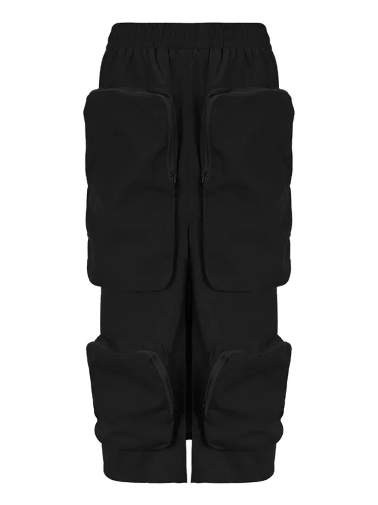 Casual  Loose High Waist Cargo Skirt