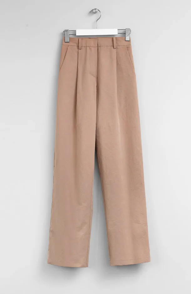 COTTON BEIGE TROUSERS