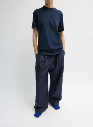 Crispy Nylon Stella Pleated Cargo Pant