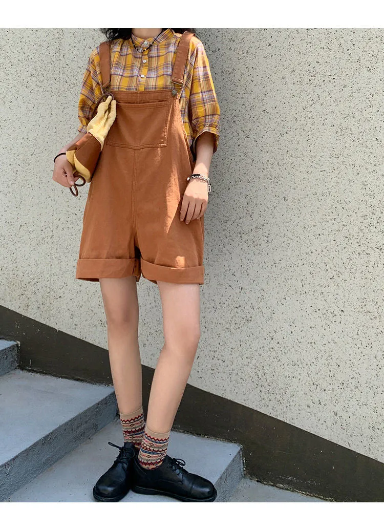 Cute Romper Wide Leg Denim Jumpsuit