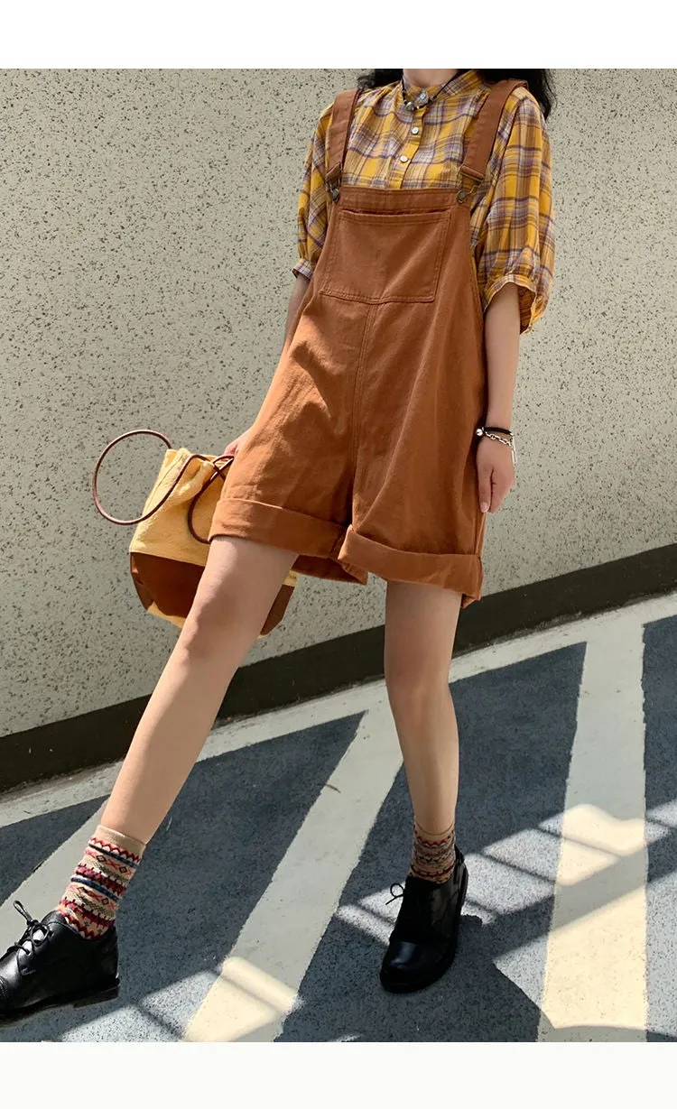 Cute Romper Wide Leg Denim Jumpsuit