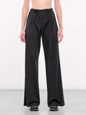 Drawstring Poplin Pants (005080-209-BLACK)