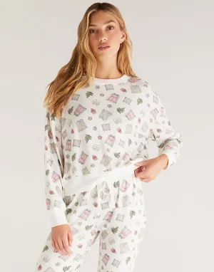Elle Cozy Vibes Top by Z Supply - Vanilla Ice