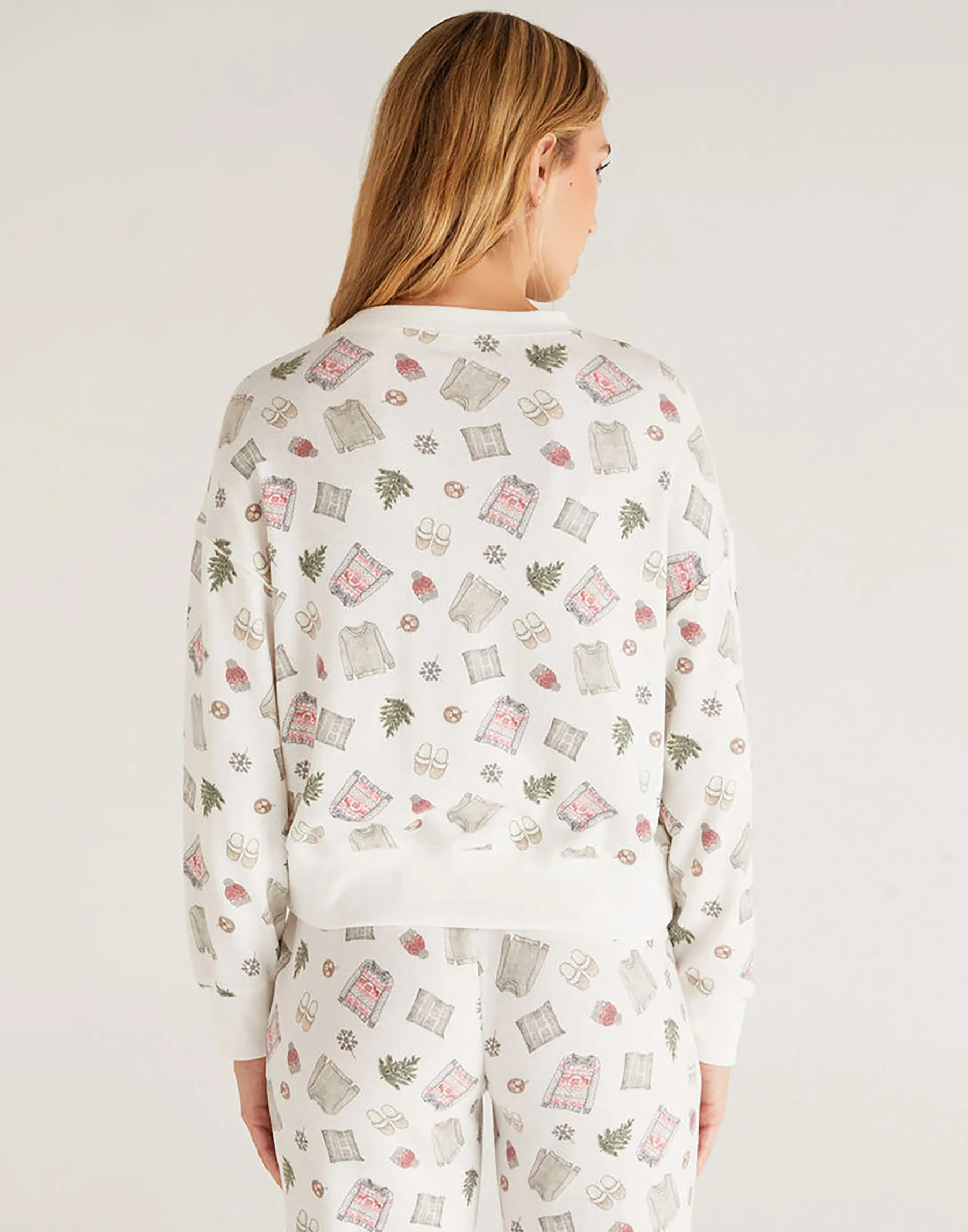 Elle Cozy Vibes Top by Z Supply - Vanilla Ice