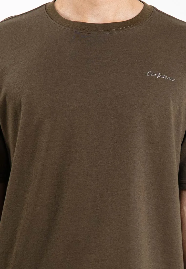 Forest Heavy Weight Cotton Oversized Round Neck Tee Men Casual | Baju T Shirt Lelaki - 621390
