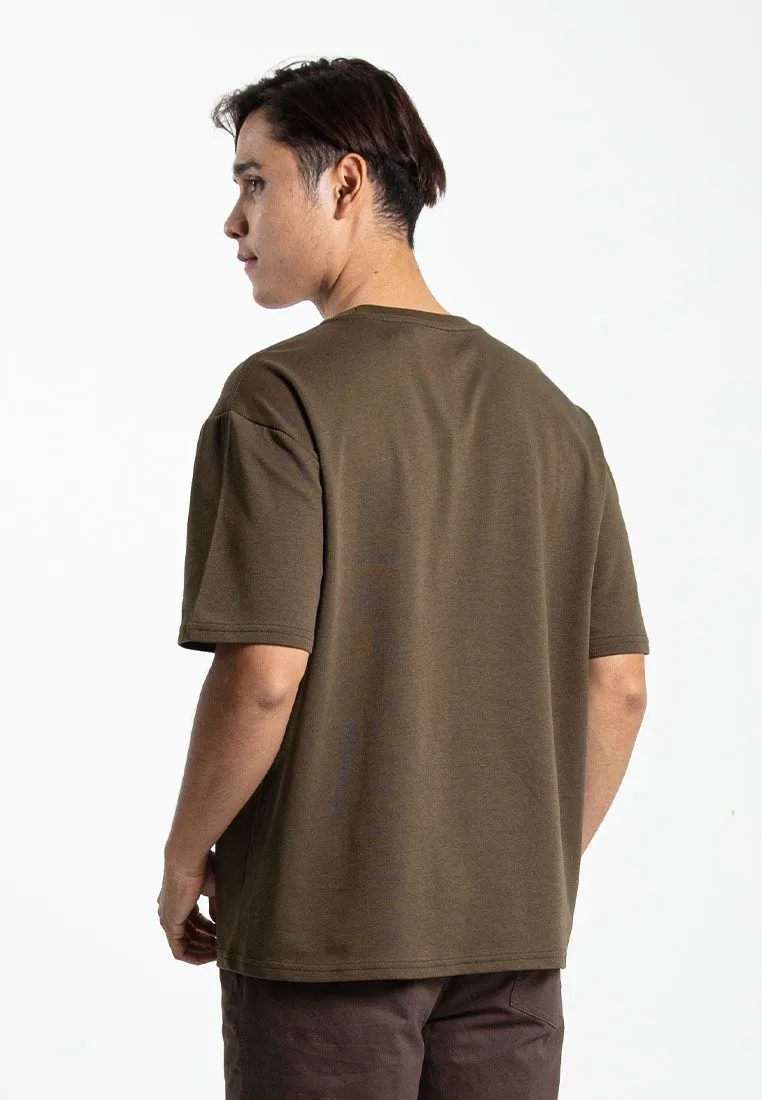 Forest Heavy Weight Cotton Oversized Round Neck Tee Men Casual | Baju T Shirt Lelaki - 621390