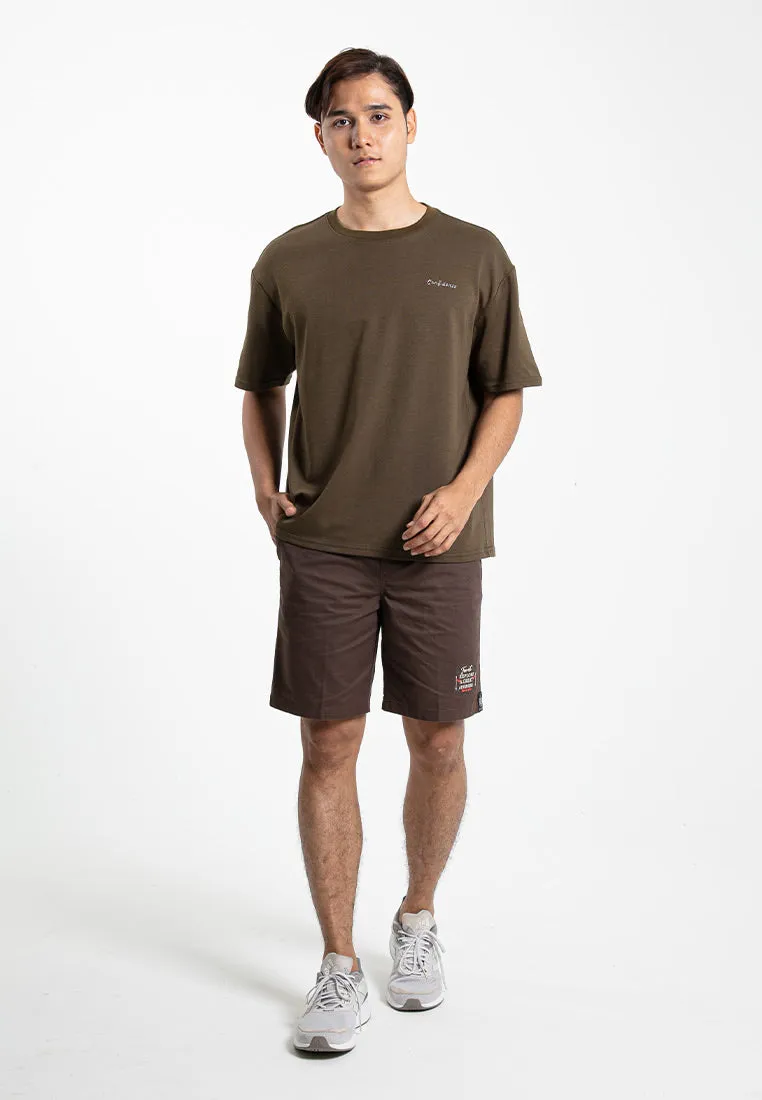 Forest Heavy Weight Cotton Oversized Round Neck Tee Men Casual | Baju T Shirt Lelaki - 621390