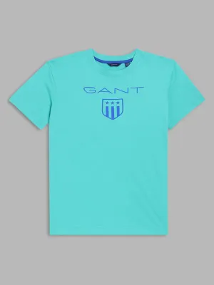 Gant Kids Green Logo Oversized Fit T-Shirt
