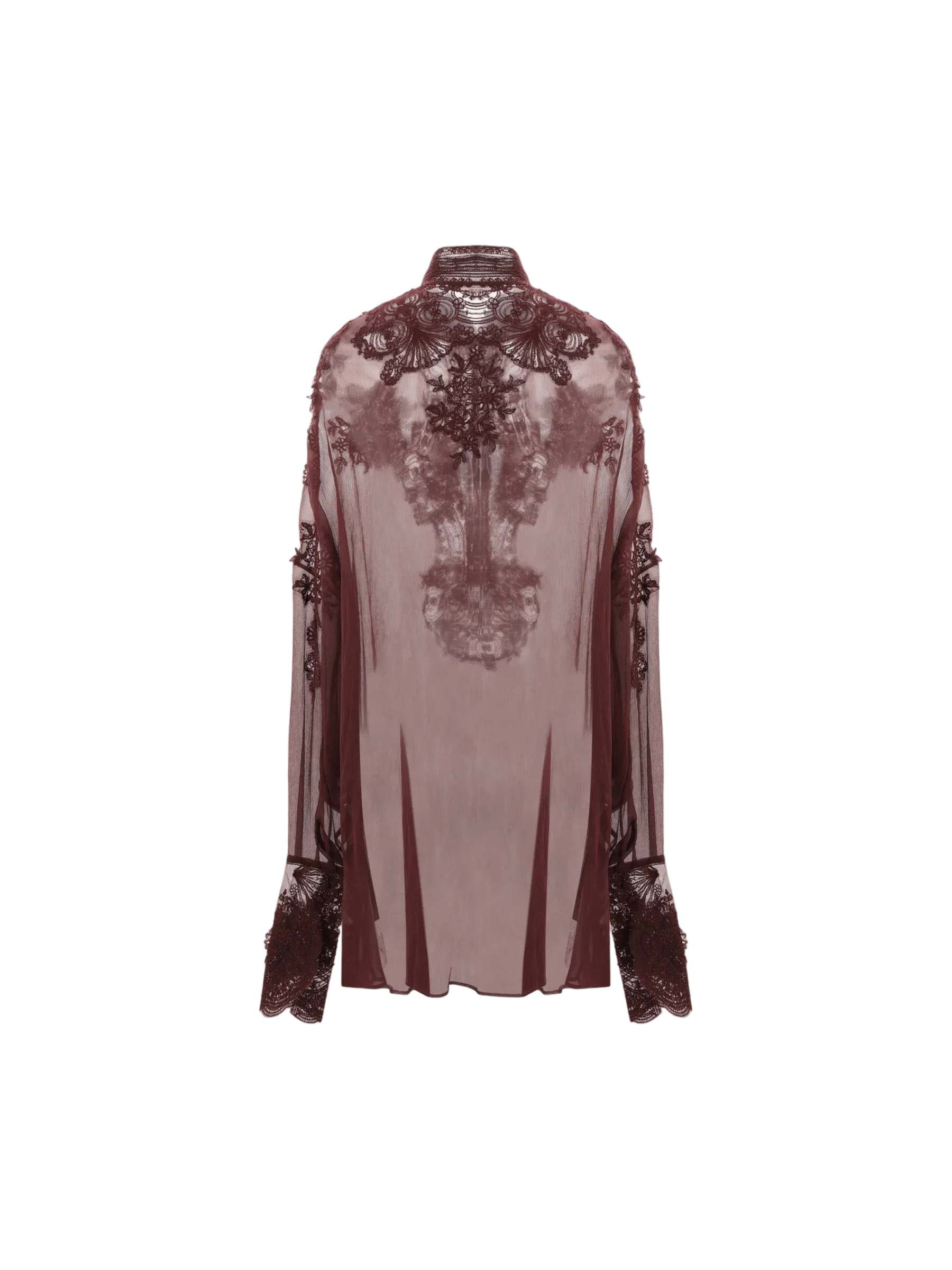 Georgette Lace Oversize Top
