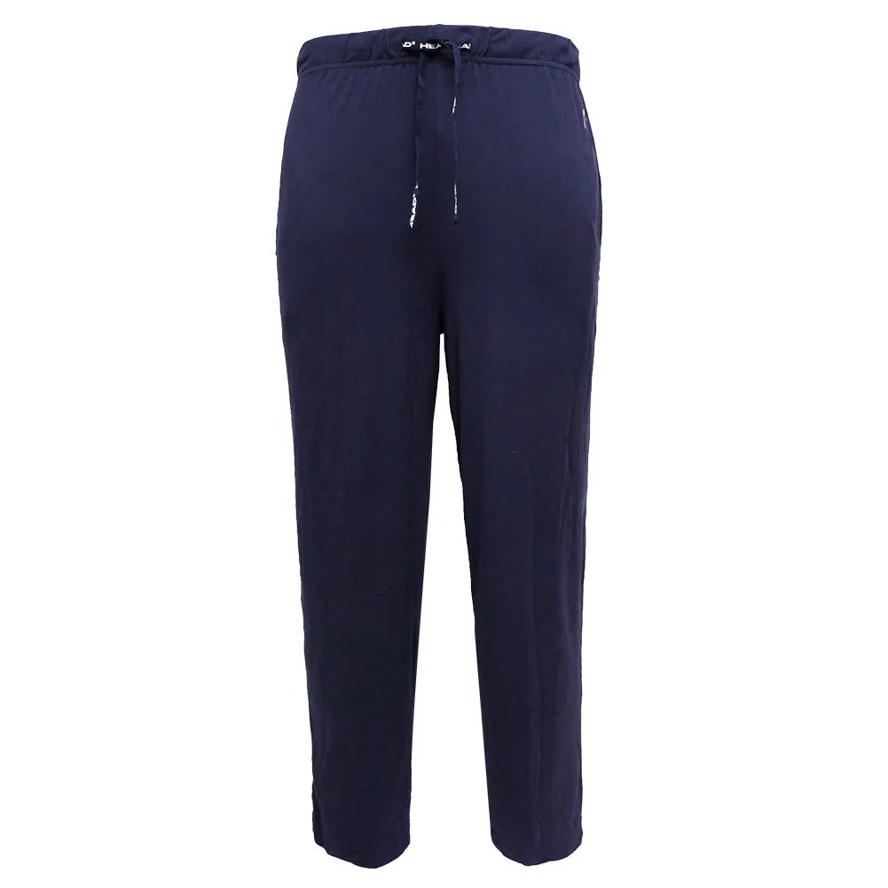 Head Men's Elastic Waistband Drawstring Soft Lounge Pajama Pants With Pockets