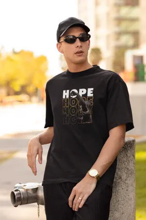 Hope And Harmony Printed Oversized T-shirt for Men