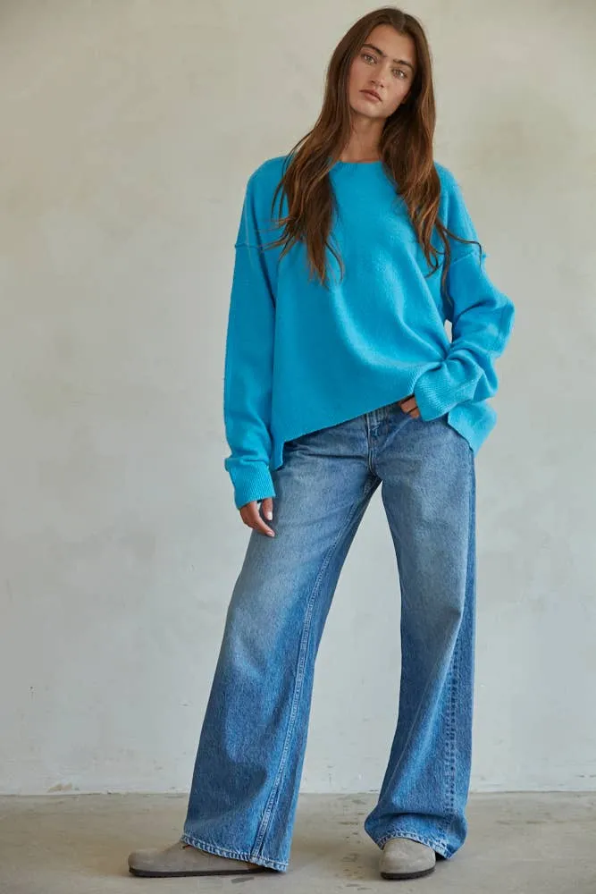 Knit Crew Neck Sweater