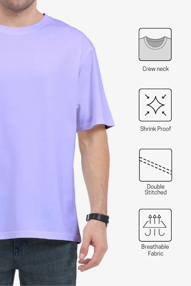 Lavender Oversized T-shirt for men