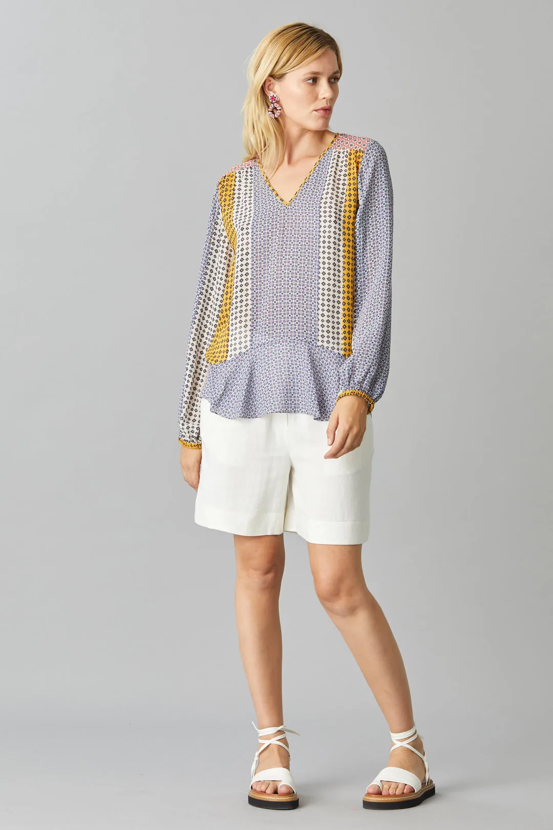 LINEN VISCOSE SHORTS