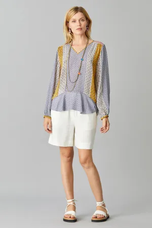 LINEN VISCOSE SHORTS