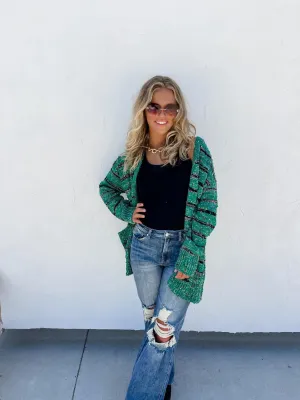 Miley Dot Striped Cardigan