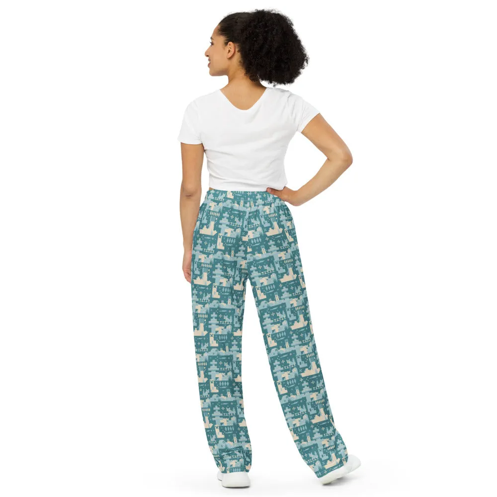 Minecraft Blue Holiday Pattern Lounge Pant