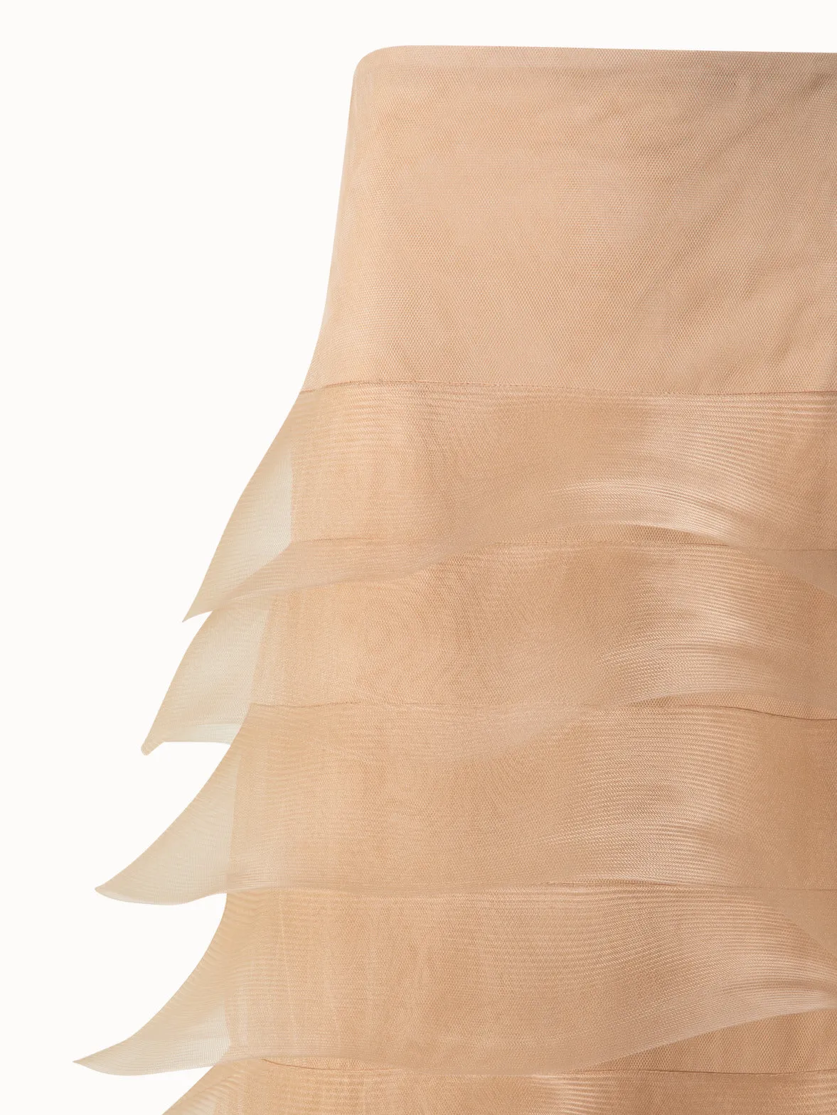 Pencil Skirt with Tulle Waves