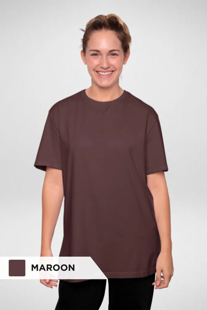 Pick Any 3 Plain Oversized T Shirt Combo for Women