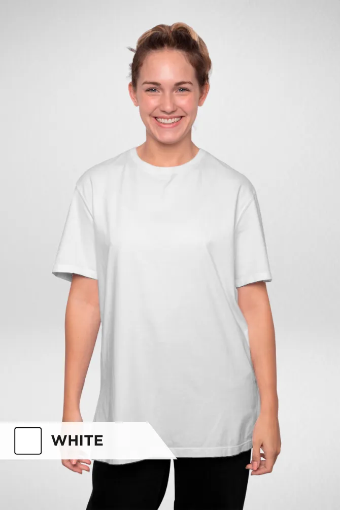 Pick Any 3 Plain Oversized T Shirt Combo for Women