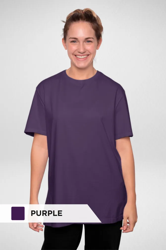 Pick Any 3 Plain Oversized T Shirt Combo for Women