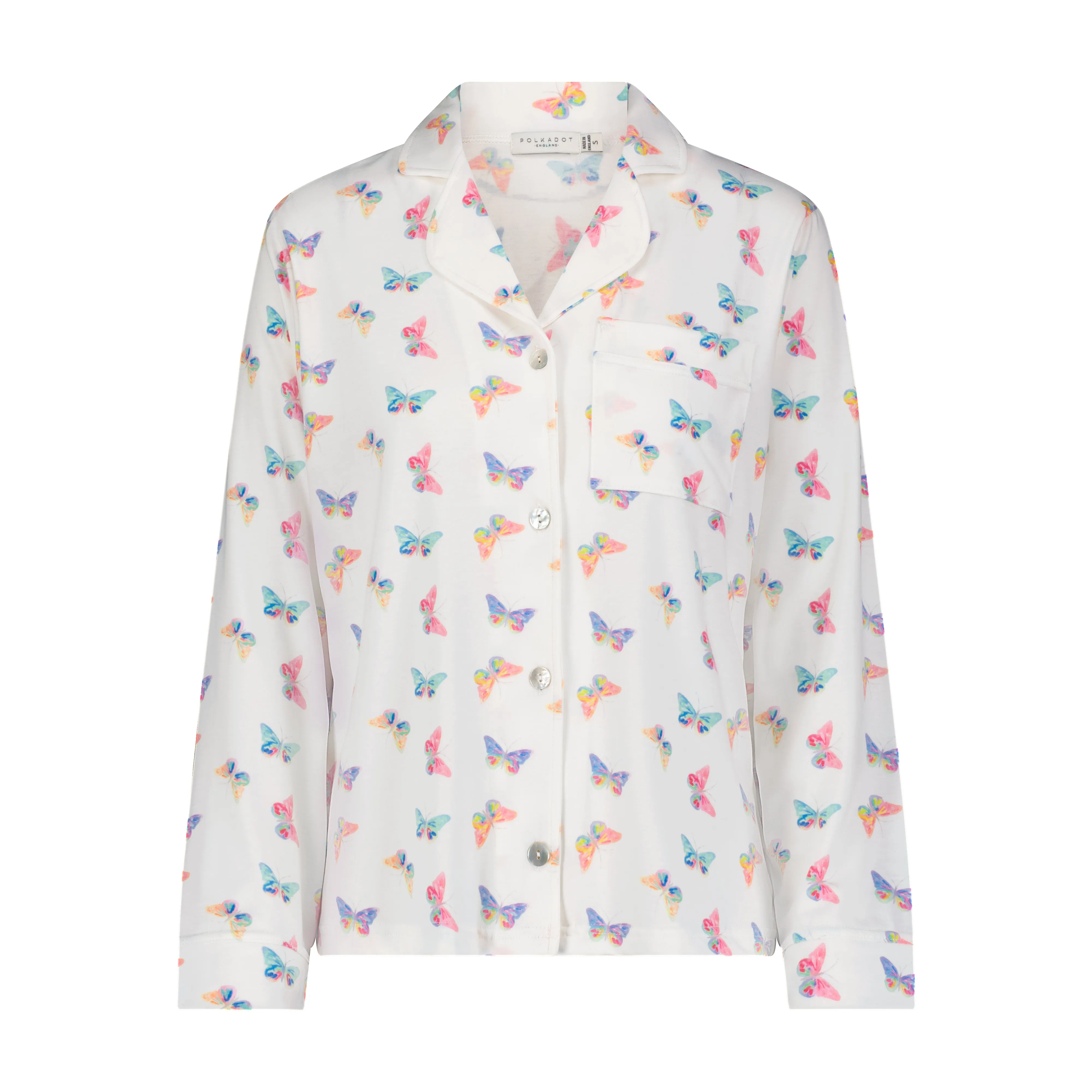 Polkadot CHARLEY Pajama Set in Butterfly Print