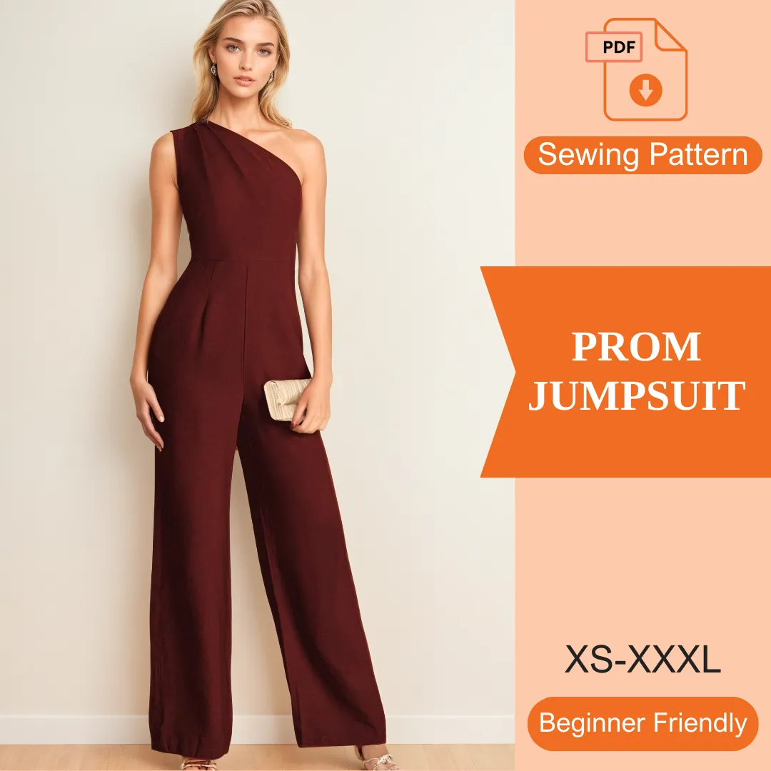 Prom Jumpsuit PDF Sewing Pattern