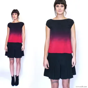 ROTHKO THREE.  ombre silk top