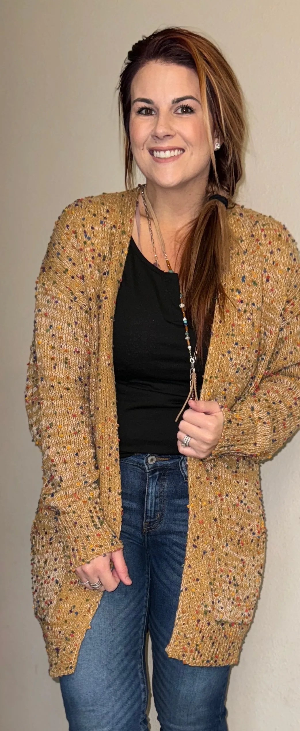 💥SALE💥 Camel Dot Cardigan