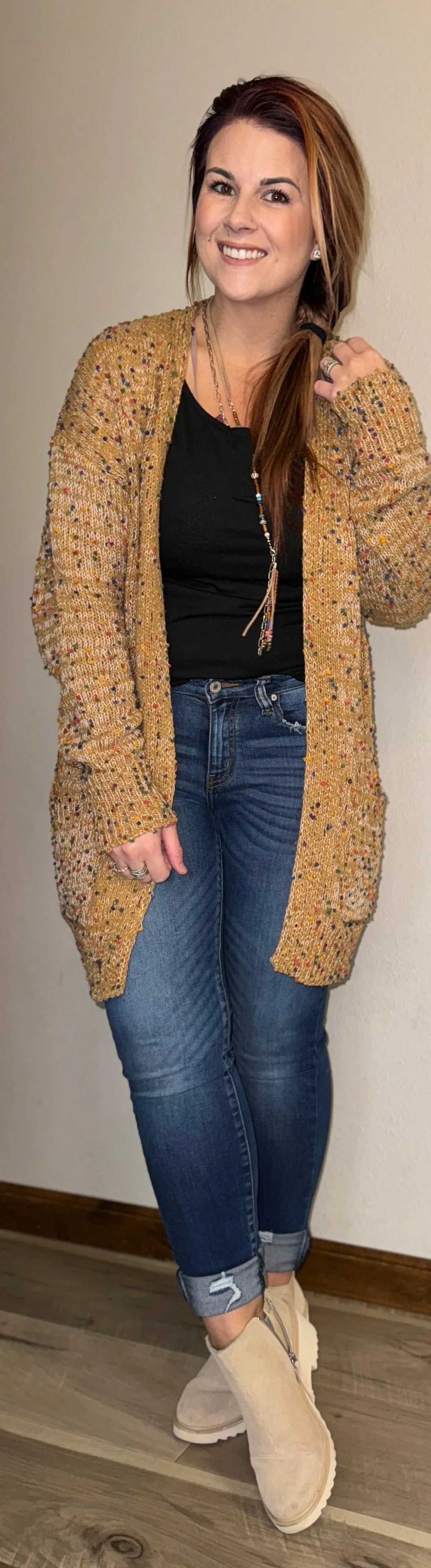 💥SALE💥 Camel Dot Cardigan