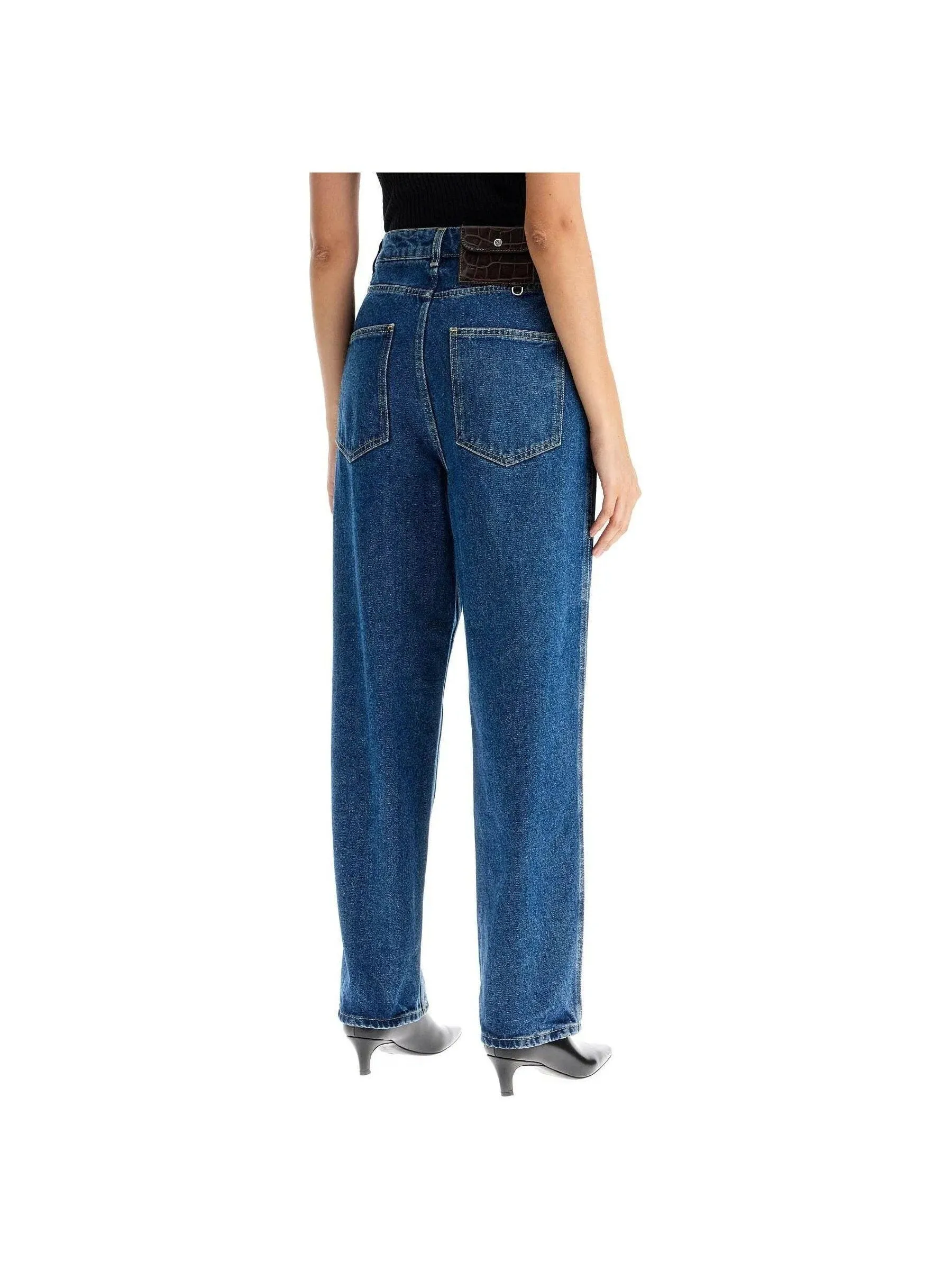Shake High-Waisted Wide-Leg Denim Jeans