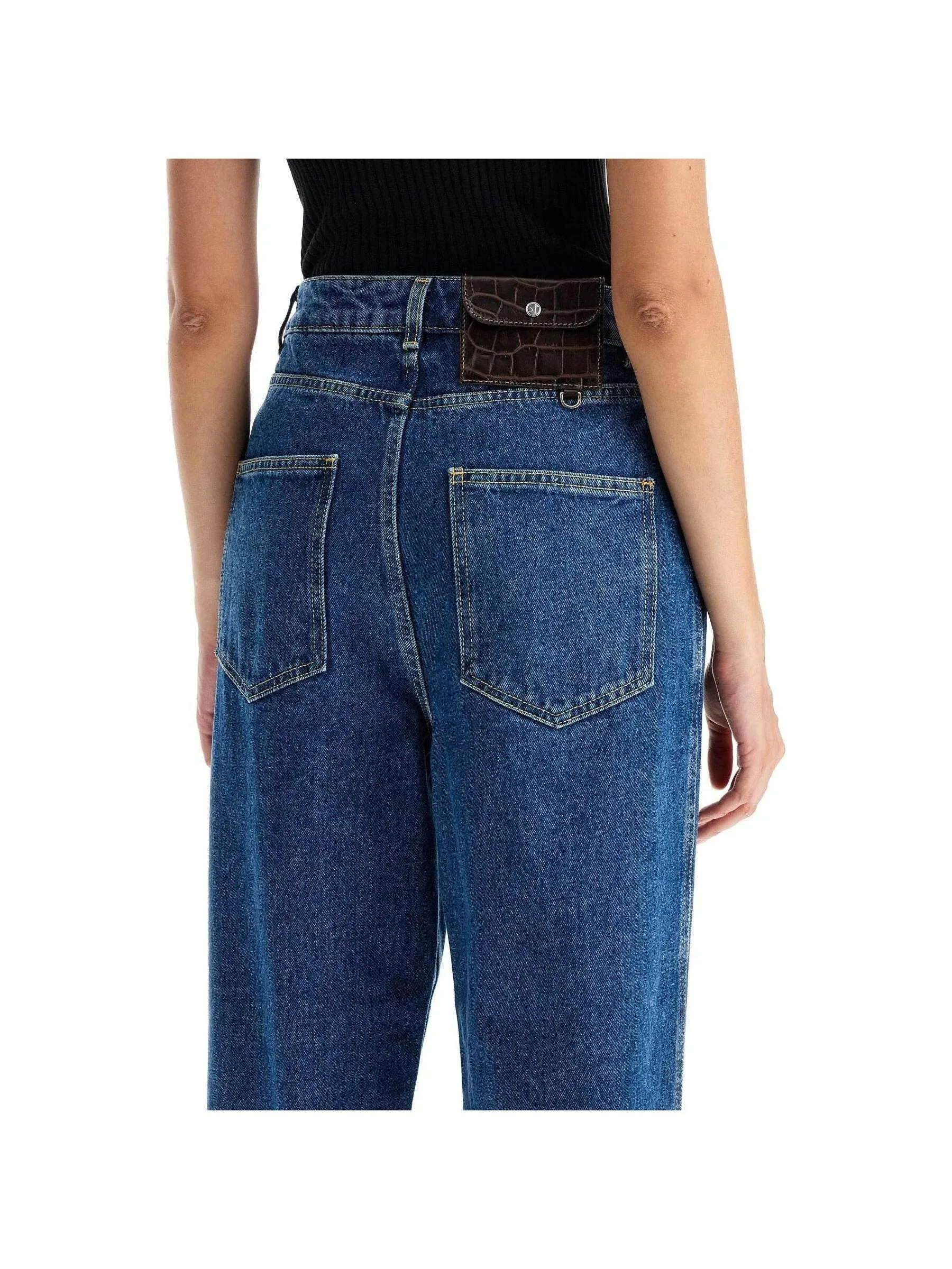 Shake High-Waisted Wide-Leg Denim Jeans