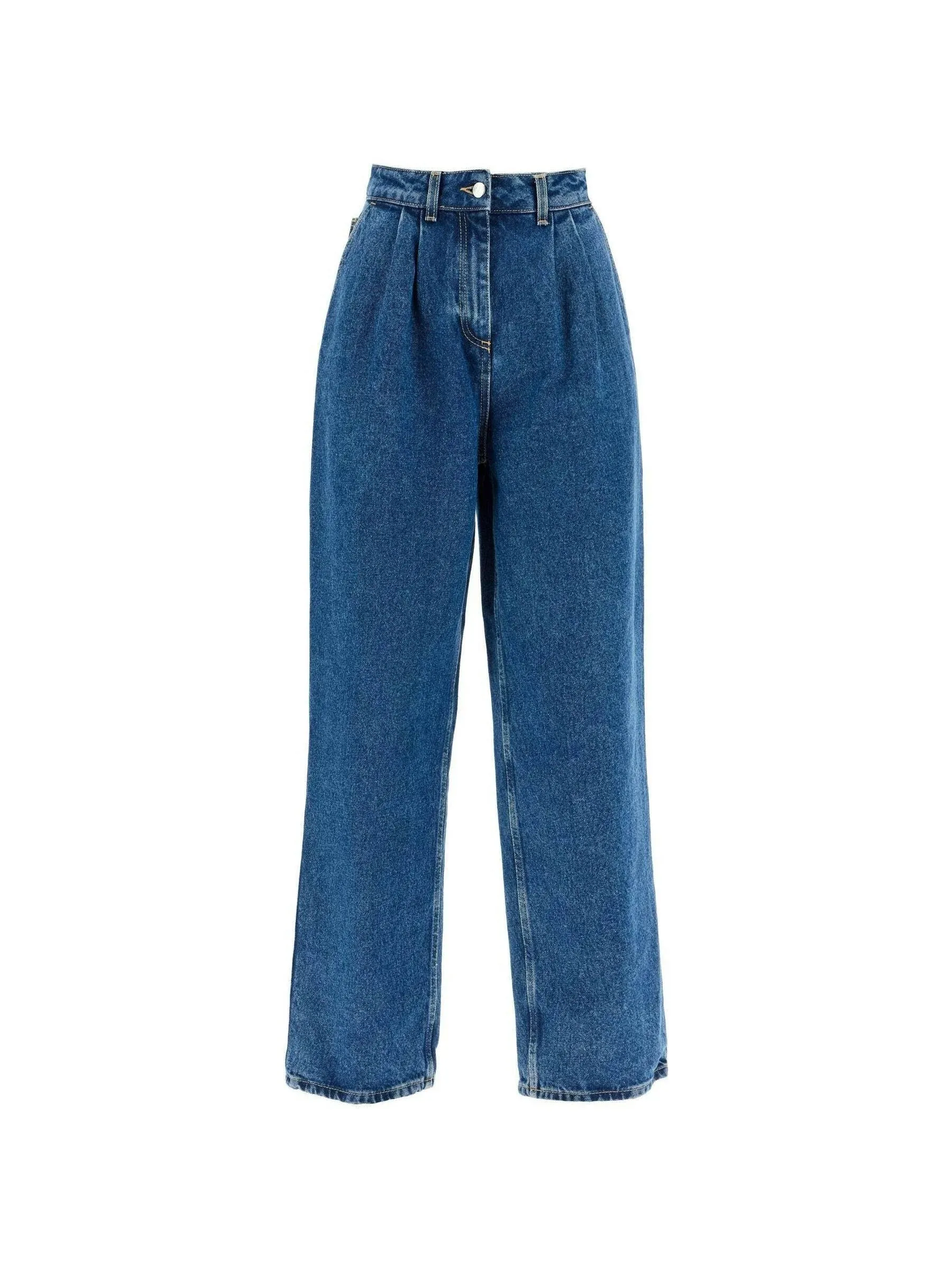 Shake High-Waisted Wide-Leg Denim Jeans