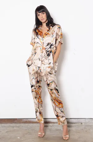 Short Sleeve Blouse   Marble