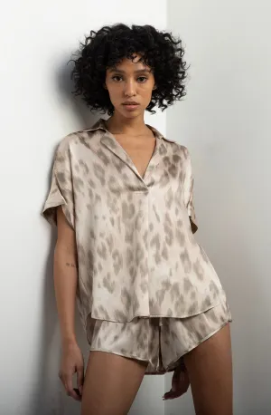 Short Sleeve Blouse   Nude Kitty