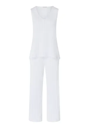Simone Organic Cotton Tank Pajama Set | White 74906-101