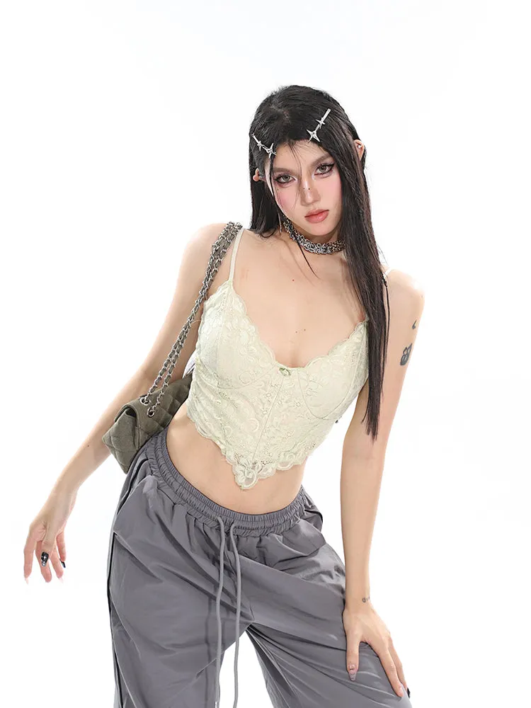 Stacia Solid Color High Waist Pleated Drawstring Straight Leg Parachute Crago Pants