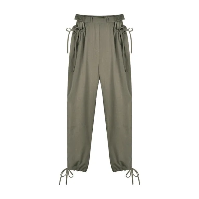 Streetwear Women's Cargo Harem Pants Hip Hop High Waist Casual Female Track Pants Joggers Trousers Fashion Harajuku Women Pants