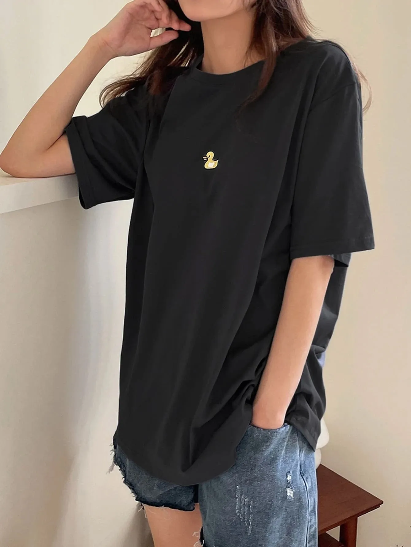 SXV  'Tweety’ Printed Cool Aesthetic Oversized T-shirt