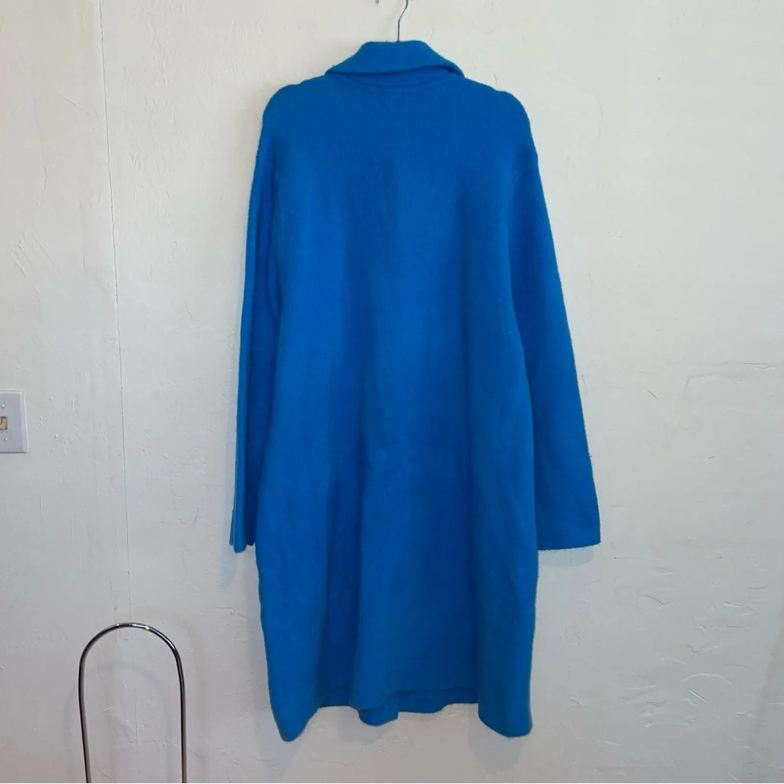 Talbots 2023 Stand Collar Oversized Button-Down Duster Coatigan (XL)