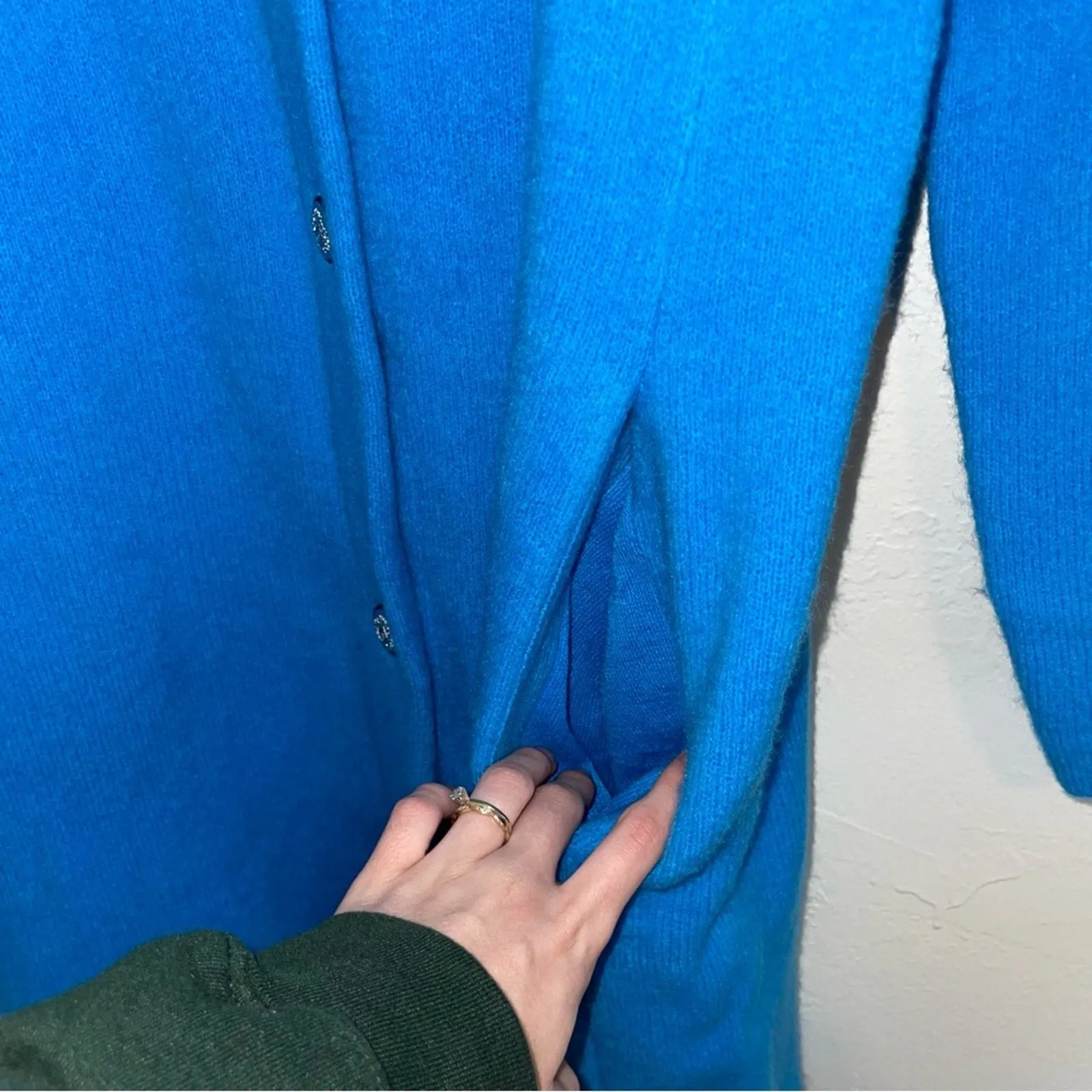 Talbots 2023 Stand Collar Oversized Button-Down Duster Coatigan (XL)
