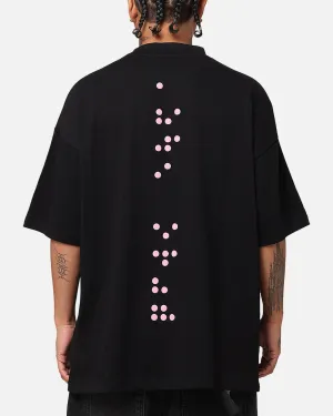 The Anti Order Brail Mockneck T-Shirt Black/Pink