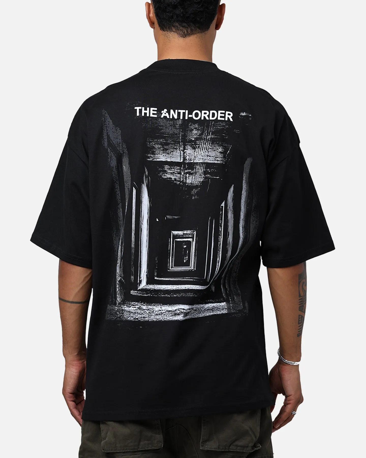 The Anti Order Endless Egress Mock T-Shirt Black